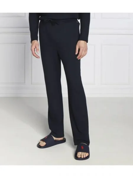 BOSS BLACK Pantaloni de pijama Waffle negru