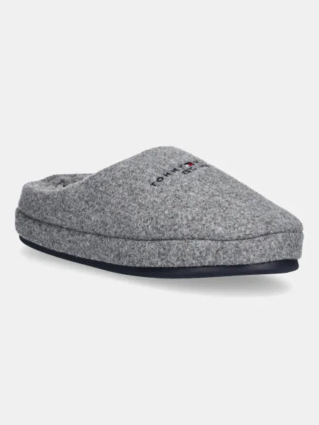 Пантофи Tommy Hilfiger FELT HOUSE SHOE сиво