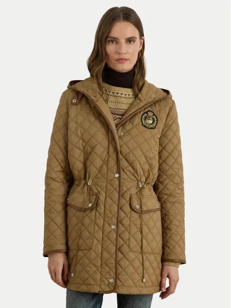 LAUREN RALPH LAUREN Kurtka przejściowa Straight Fit brązowy