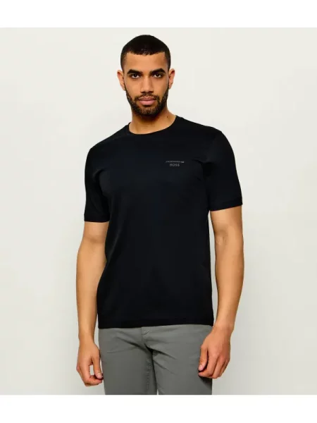 BOSS GREEN Tricou TS_PS Spirit 70 | Boss x Porsche negru
