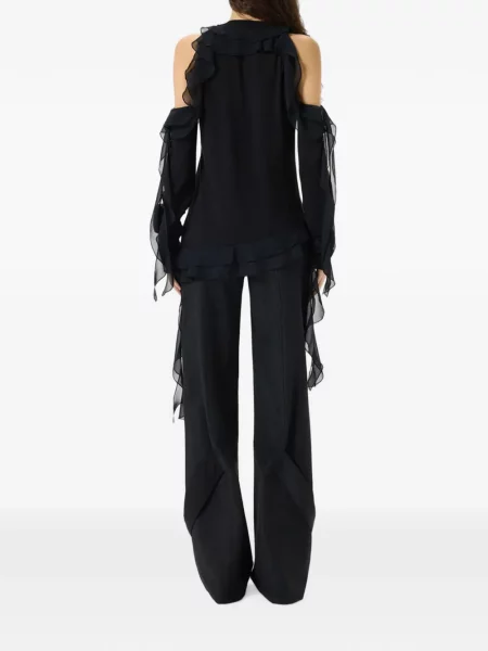 Tricou Blumarine cu volane negru