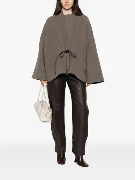 Μπουφάν Rick Owens γραβάτες καμπάνα γκρι