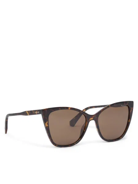 Polaroid Slnečné okuliare / sépiová / tmavohnedá hnedá