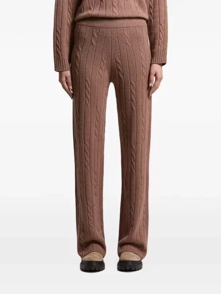 Pantaloni Peserico cu paiete tricotate maro