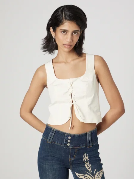 Bella x ABOUT YOU Top Giselle' alb