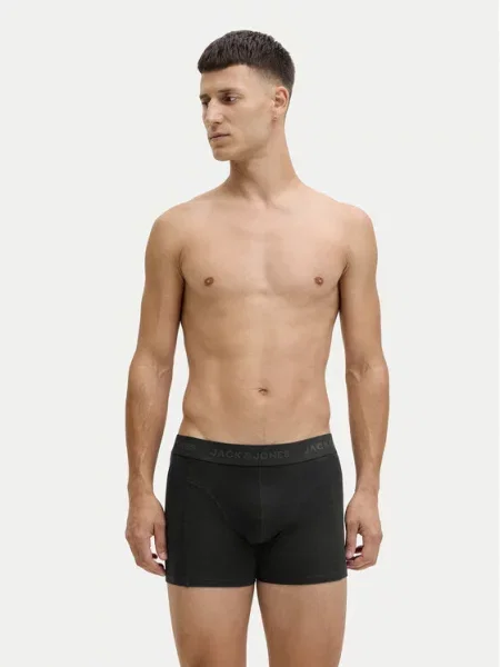 Jack&Jones Komplet boksarice in nogavice Trent Giftbox črna