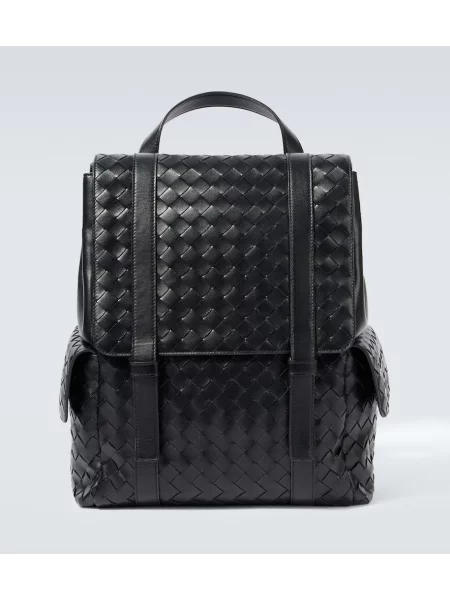 Rucsac Bottega Veneta din piele negru
