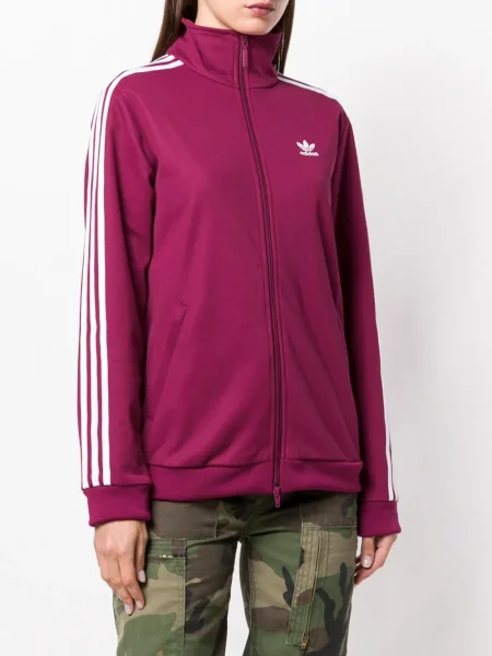Geacă Adidas alergare roșu
