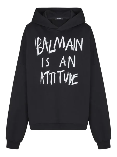 Majica s kapuljačom Balmain crna