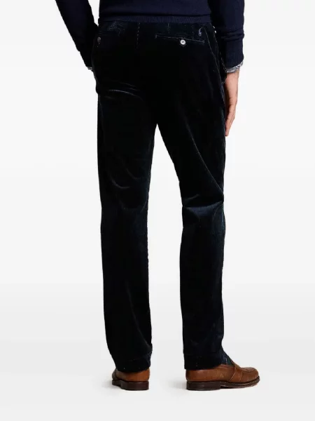 Samt prugasta košulja Polo Ralph Lauren s vezom plava