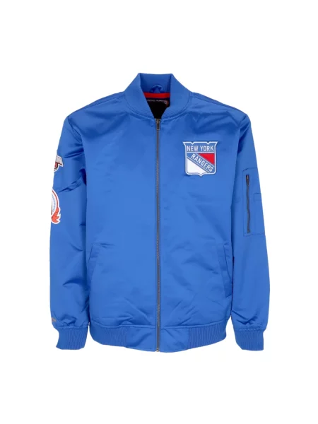 Kurtka bomber Mitchell & Ness niebieski