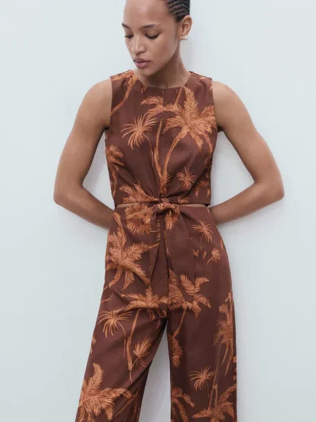 Комбинезон Mango коричневый