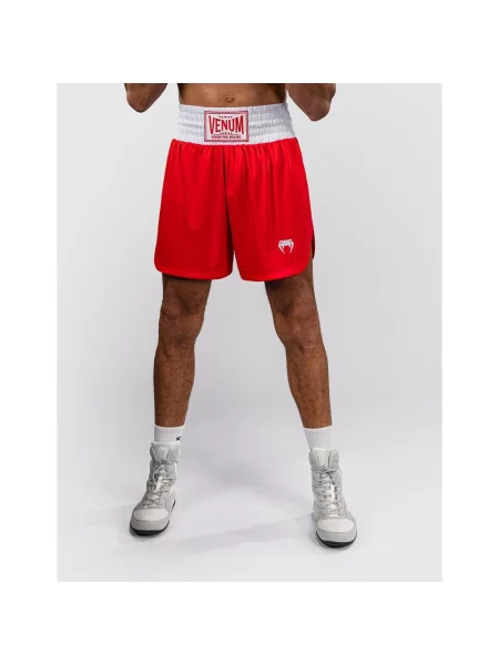 Spodenki krótkie Venum Classic Boxing czerwone S białe