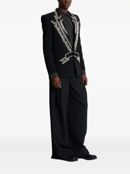 Geacă Balmain de cristal negru