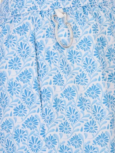 Slip de baie Fedeli cu model floral cu imagine albastru