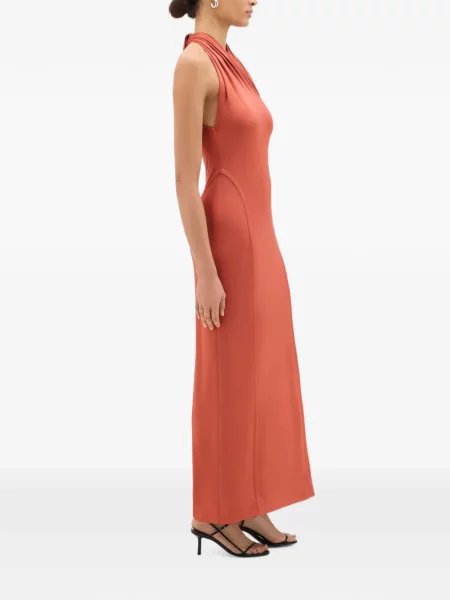 Rochie maxi Another Tomorrow portocaliu