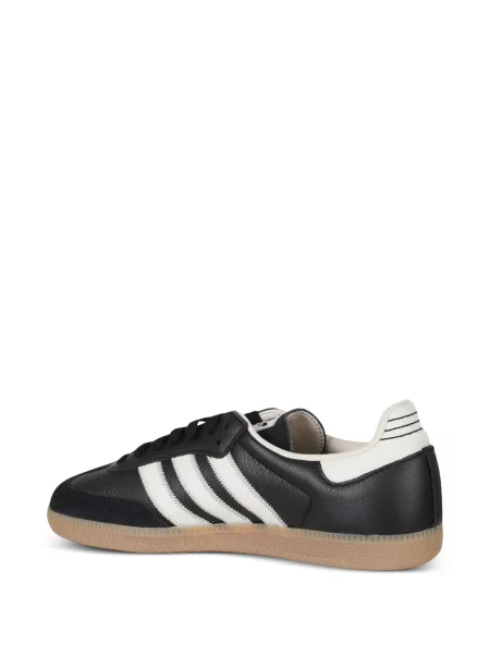 Tricou Adidas cu broderie cu dungi alergare negru