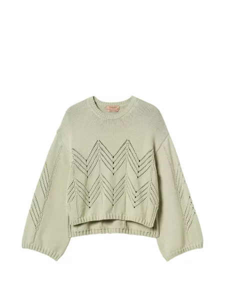 Pulover Twinset de lână verde