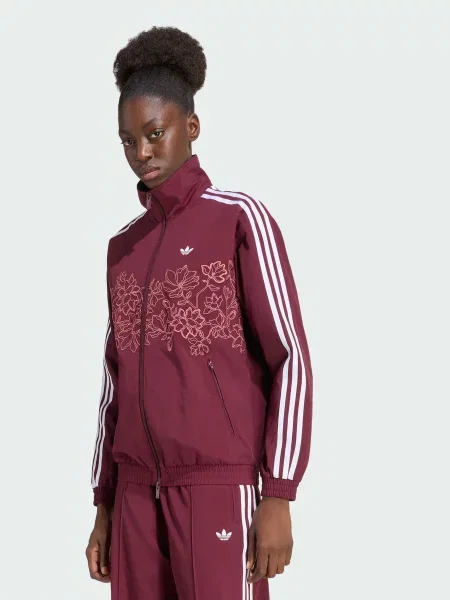 Кофта adidas бордовий комбінований верх