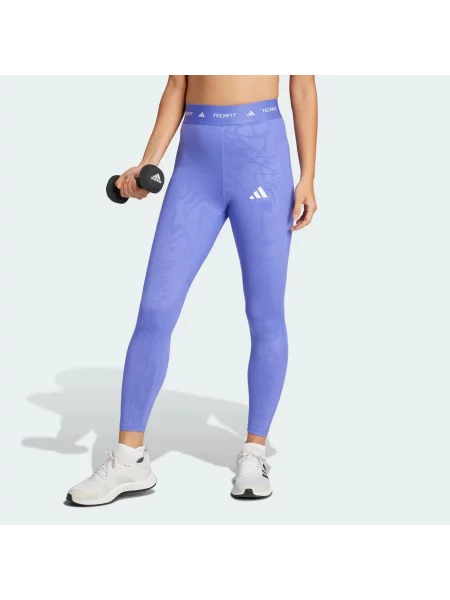 Legginsy Techfit Printed niebieskie