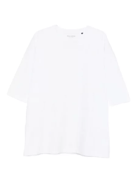 Tricou Marc O'polo cu decolteu rotund scurt alb