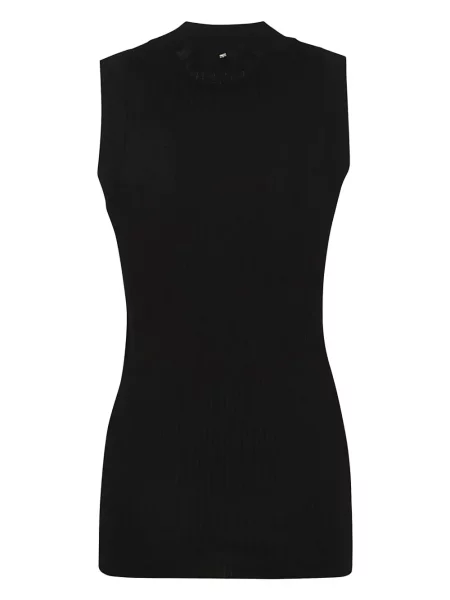 Top Sportmax din jerseu negru