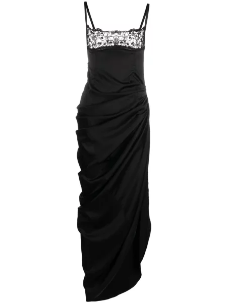Rochie Jacquemus cu model floral de costum negru