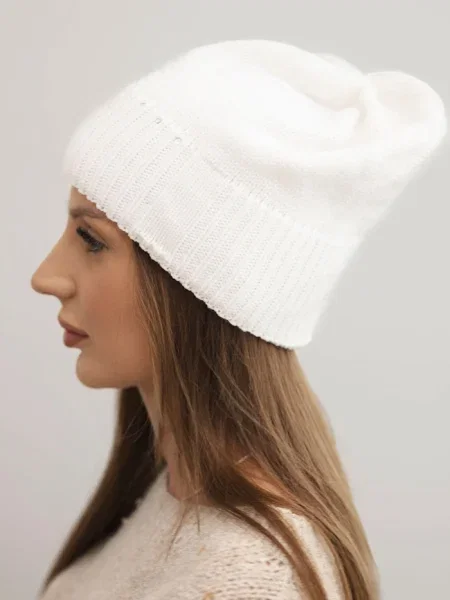 Căciulă Kesi de lână alb