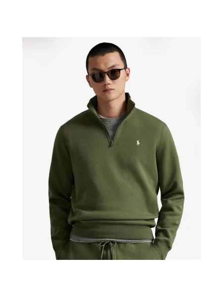 Bluza Ralph Lauren Punto Doble Half Zip khaki S zielony