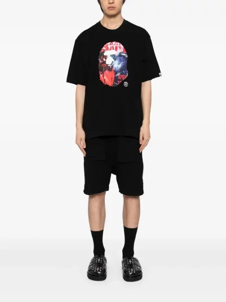 Tricou A Bathing Ape® cu imagine negru