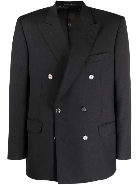 Dvouřadé sako Pierre Cardin Pre-owned šedé