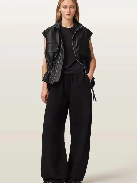 Кожаный жилет Allsaints