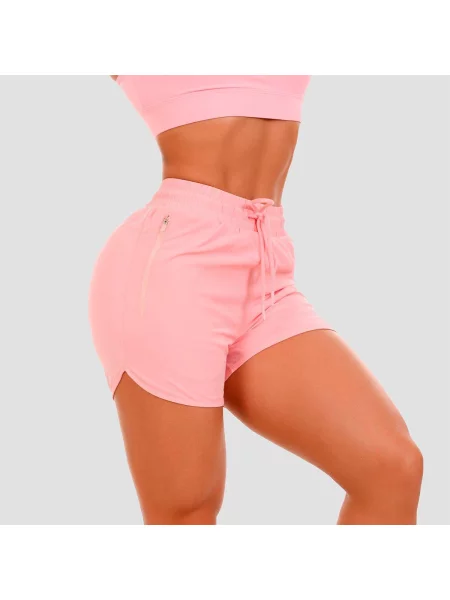 Szorty fitness regular fit TRN różowe