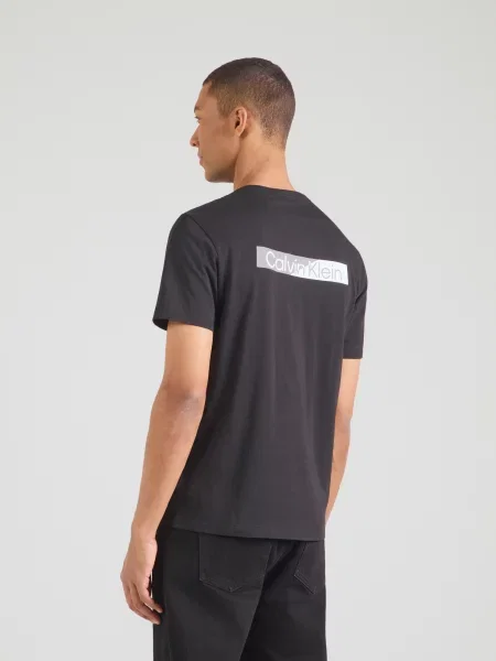 Calvin Klein Tricou SS EU Negru alb