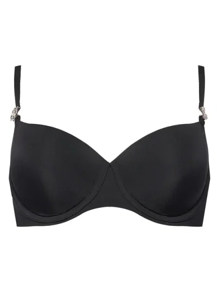 Guess Сутиен с банели черен