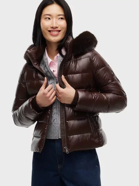 Пуховик Tommy Hilfiger коричневый