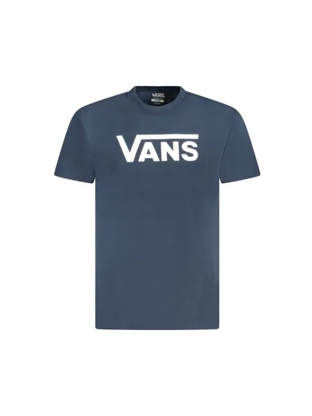Krótka koszulka Vans klasyczna niebieska