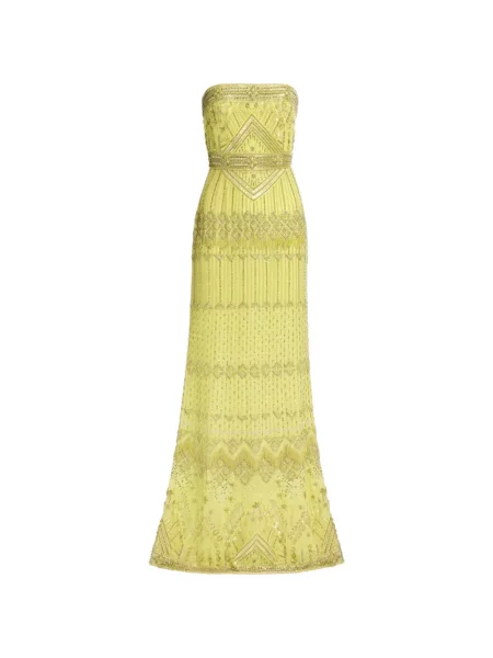 Rochie de seară Elie Saab fără bretele verde