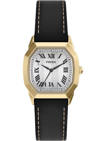 FOSSIL Ceas analogic Harlow auriu / negru alb