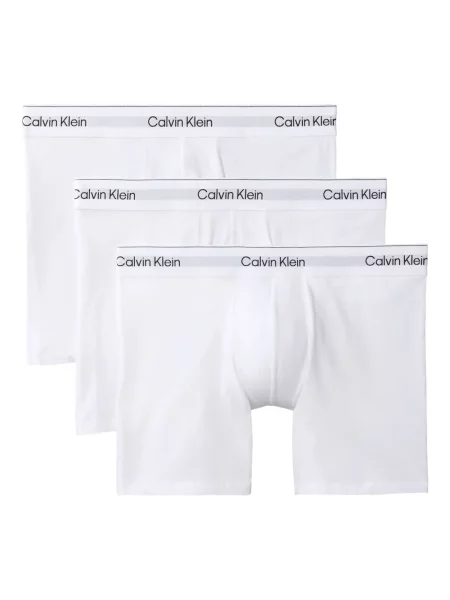 Boxeri Calvin Klein Underwear cu autograf alb