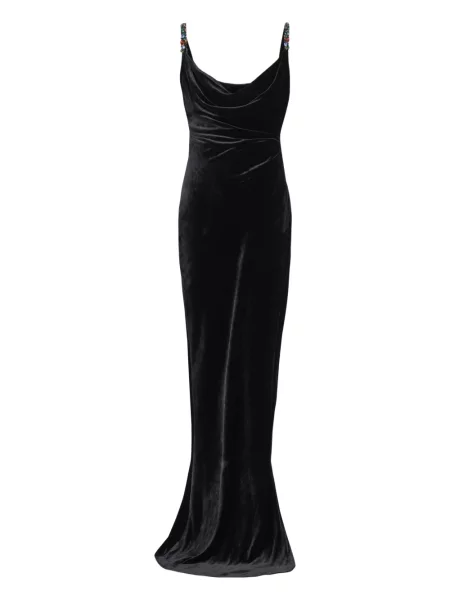 Rochie Balmain de catifea de costum negru
