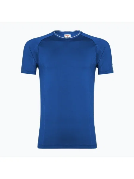 Olcsóbban. Férfi póló Wilson Team Seamless Crew royal blue. Méret: XL kék