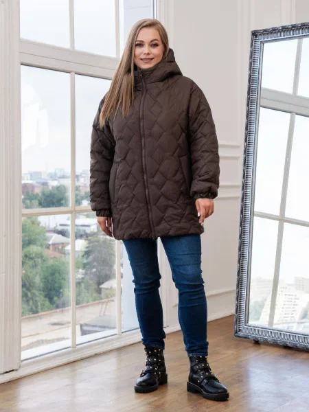 Демісезонна куртка UVENTUM коричневий