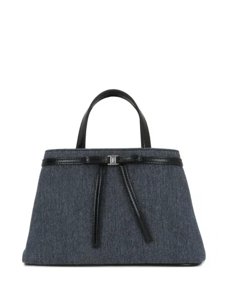 Mała mały torebka Ferragamo z kokardką niebieska