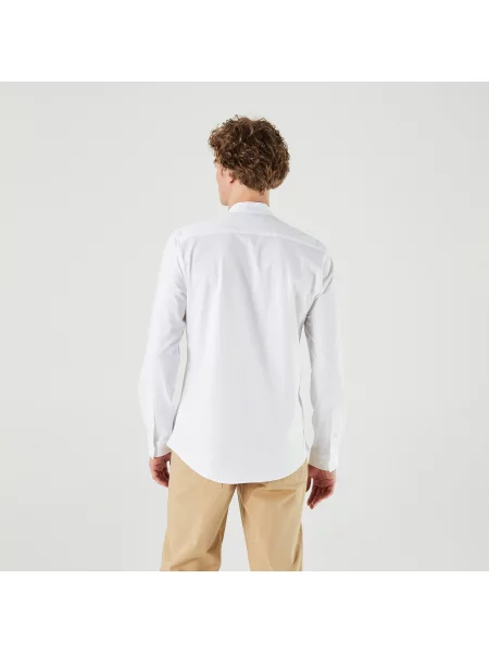Lacoste Koszula Tkana Lacoste biała