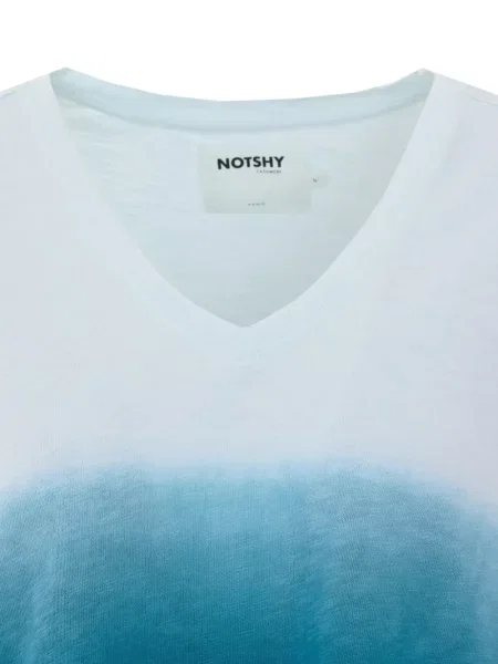 Tricou Not Shy cu broderie alb