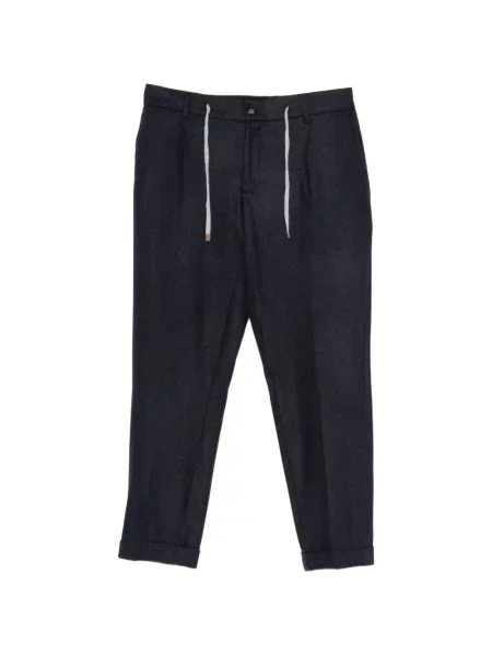 Pantaloni Arte Antwerp de lână cu cordon albastru