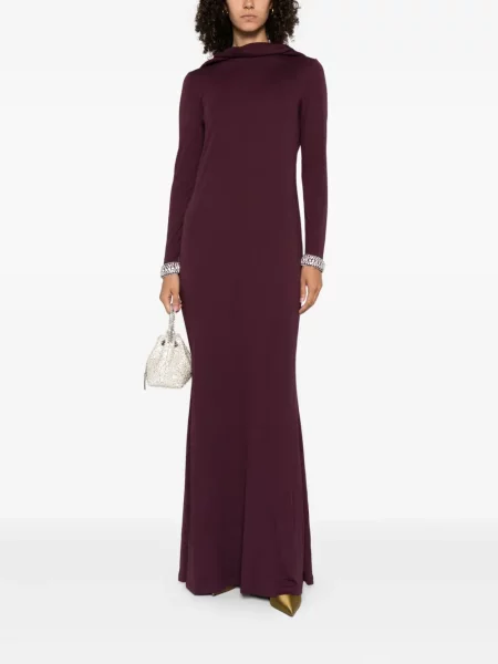 Rochie maxi Stephane Rolland de costum violet