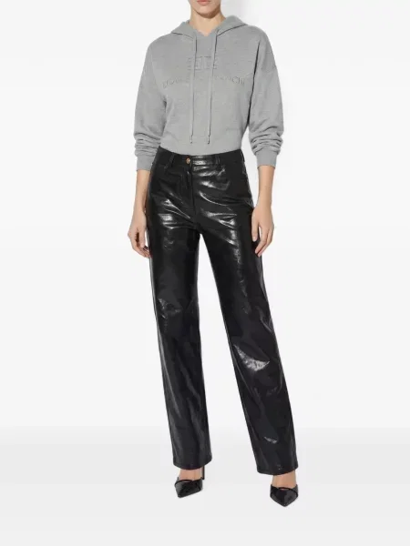 Blugi cu picior larg Elisabetta Franchi negru