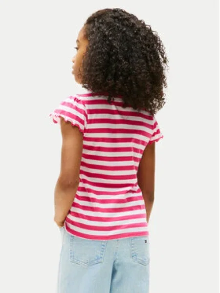 Tommy Hilfiger Póló Essential Regular Fit rózsaszín